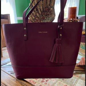Burgundy Cole Haan Handbag